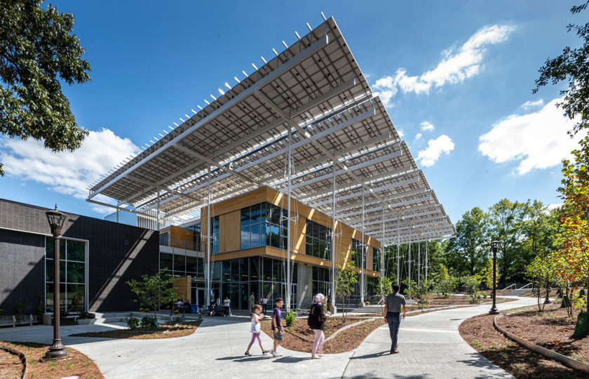 A picture of the Kendeda Building