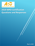 2019 MPO Certification questions and answers