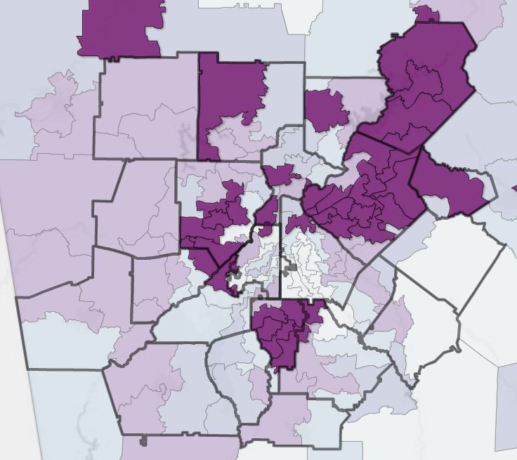 hispanic senate districts metro ATlanta