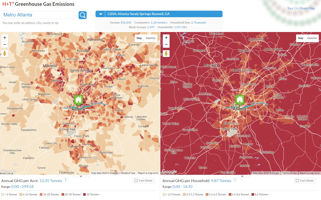 atlanta transportation greenhouse gases