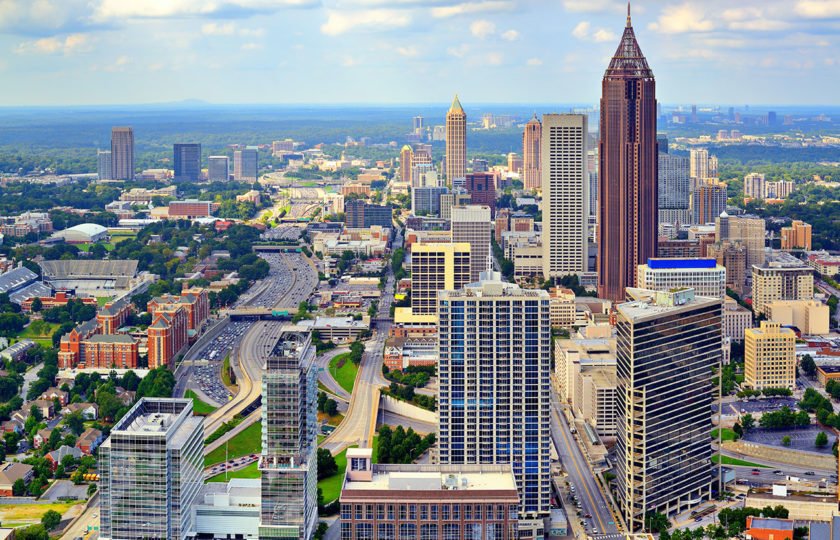 Photo of the Atlanta skyline during the day
