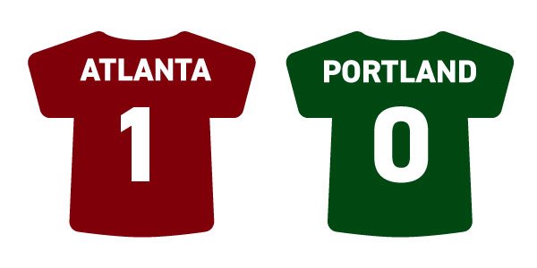 Atlanta: 1 Portland: 0