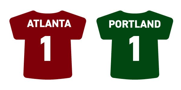Atlanta: 1 Portland: 1