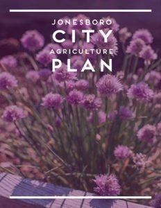 Jonesboro City Agricultural Plan cover showing flowers.