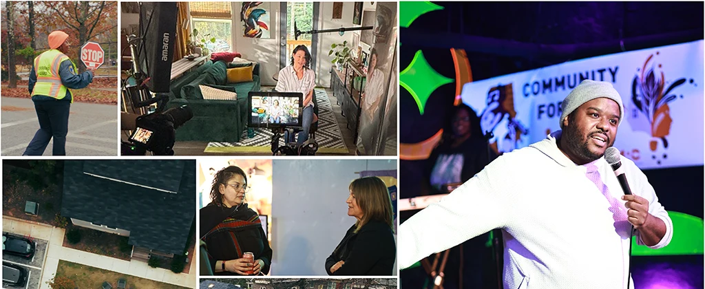 Collage of community engagement from 2025