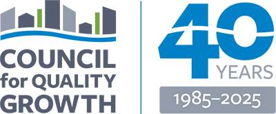 Council for Quality Growth - 40 Year Anniversary logo