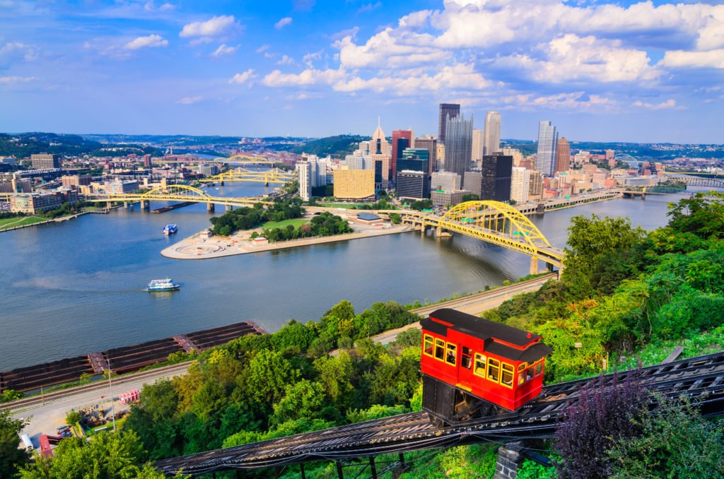 the Pittsburgh skyline