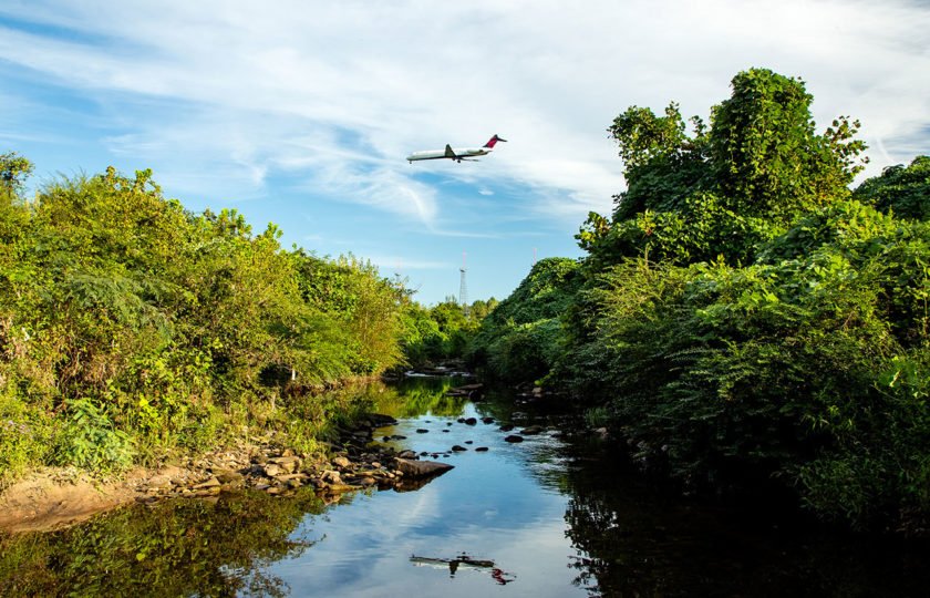 The little-known (in metro Atlanta) Flint River is at the center of an effort to knit the communities around Atlanta’s airport together through greenspace. Credit: Stacey Funderburke