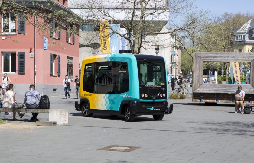 Operating trial of a driverless transport system named CUbE (Continental Urban mobility Experience)