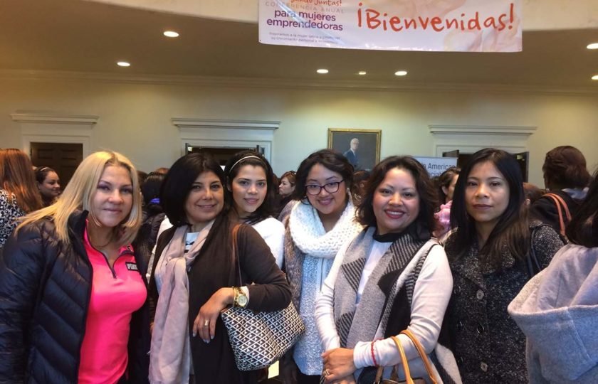 Latinas attend a Latin American Association women’s entrepreneurship conference