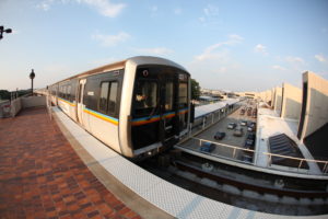 MARTA train over I-75