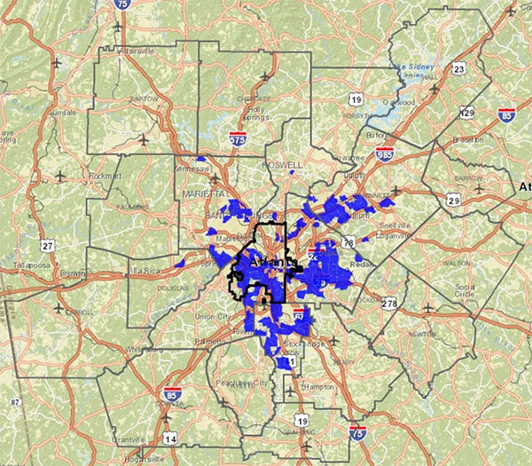 map - public assistance through food stamps
