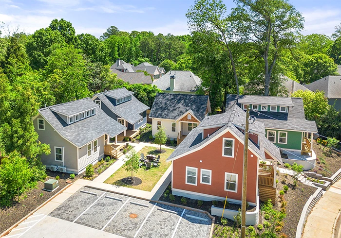 View of Oak Cottage Court