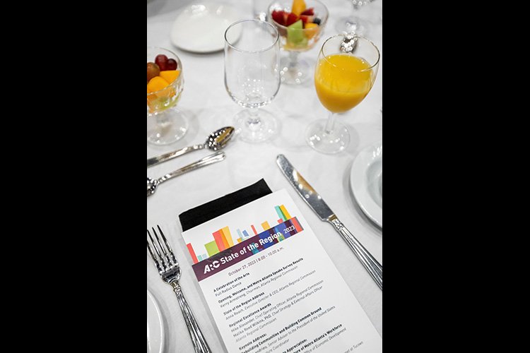 The table setting at State of the Region