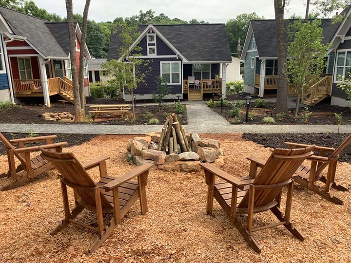 Cottages on Vaughan - chairs around a firepit