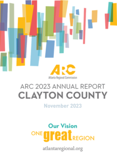 Report cover - ARC 2023 Annual Report - Clayton County - November 2023