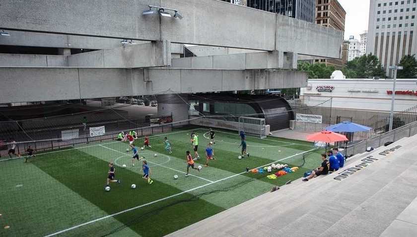 Station Soccer has been a big hit for people of all ages