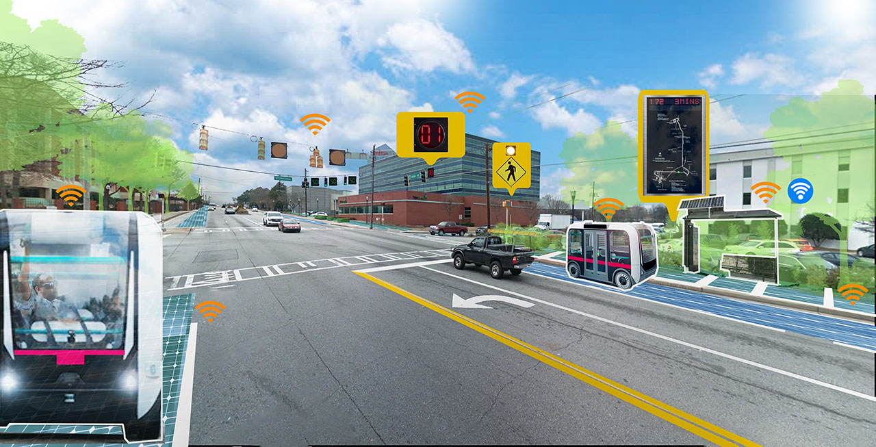 Virginia Avenue smart corridor rendering