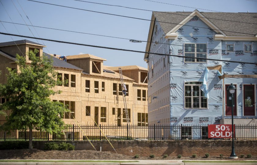 New multifamily housing under construction in metro Atlanta.