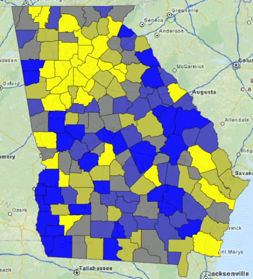 Map 1: Years of Potential Life Lost Before the Age of 75 (YPLL75) 2011-2013